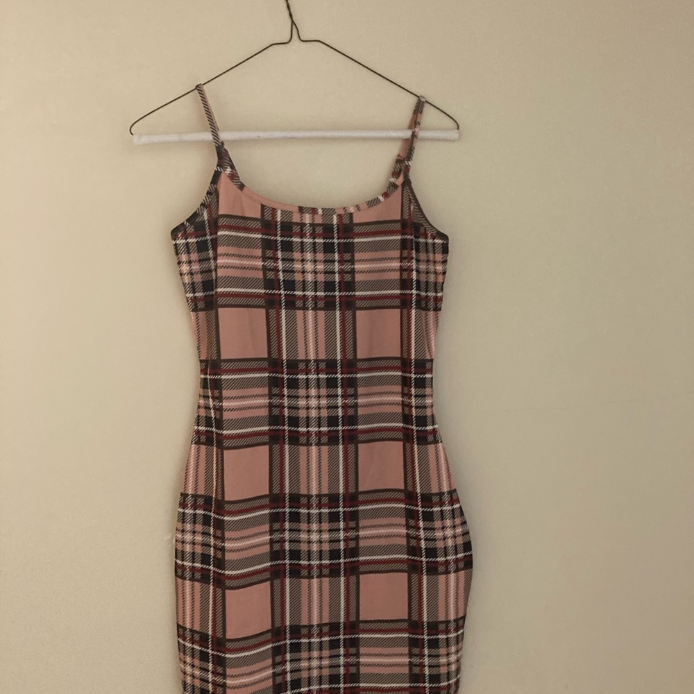 Cute plaid Shein mini dress size Medium or (US size 6)